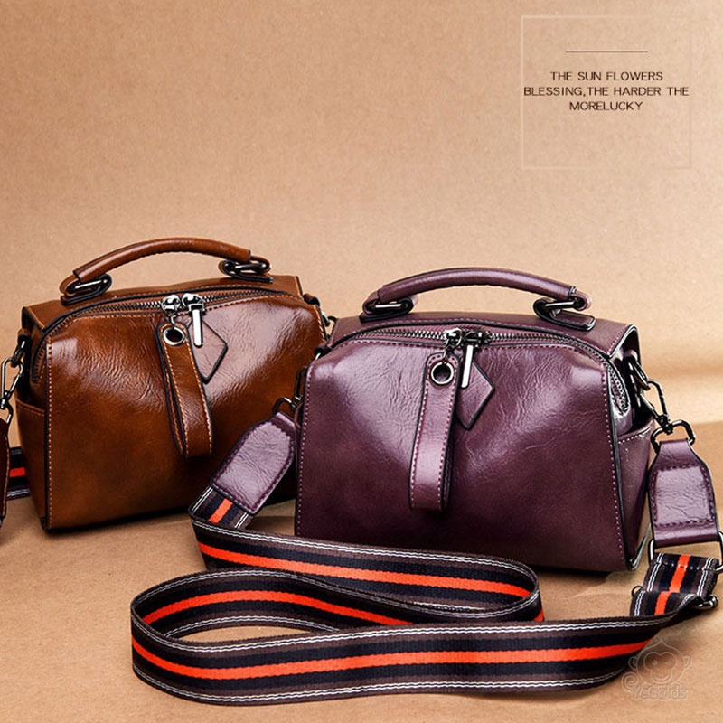 [オフィシャル] 牛革ショルダーバッグ、おしゃれなコンパクトスタイル、キレイでシンプルな色合い、色つやがいい、手触りがいい、クラシック、手入れしやすい【着払い】